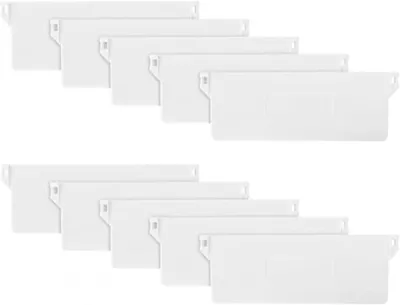 Imagen del producto de Pesos para persianas verticales, 10 unidades, 127 mm, color blanco, de plástico, para ventanas y puertas