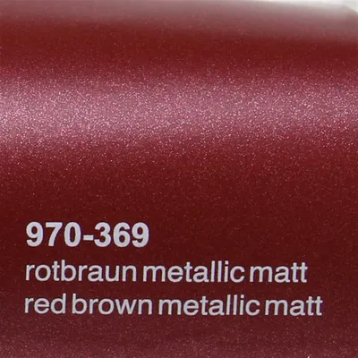 Produktbild von (25€/m²) Oracal 970RA Autofolie 369 Rotbraun Metallic Matt Folie 152 cm Breite Laufmeterware gegossene Auto Folie selbstklebend