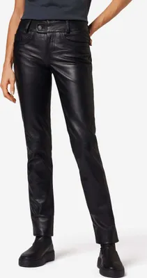 Image de Triston pantalon en cuir pour dames de Ricano - Noir / M