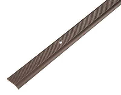 Zdjęcie produktu dla Alberts 476977 Profil zabezpieczający stopnie schodów, aluminiowy, anodowany na brązowo, 1000 x 23 x 5 mm
