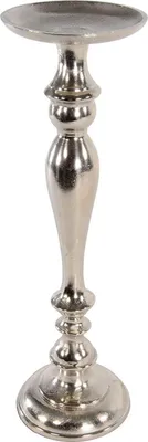 Produktbild von Kerzenhalter Brush 51cm Aluminium gebürstet Silber Kerzenständer Kerzenleuchter