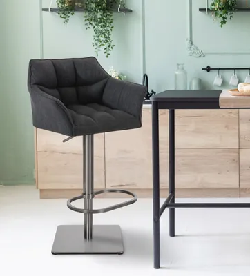 Produktbild von Barhocker Damaso E Stoff dunkelgrau