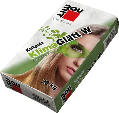 Produktbild von Baumit Kalkputz Klima Glätt W weiß 20kg