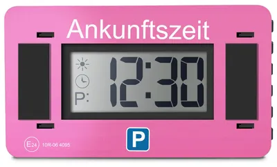 Produktbild von Digitale Parkscheibe V2 – elektronische Parkuhr – Mit Klickhalterung – StVO-konform & automatische Zeiteinstellung – für Deutschland und Dänemark