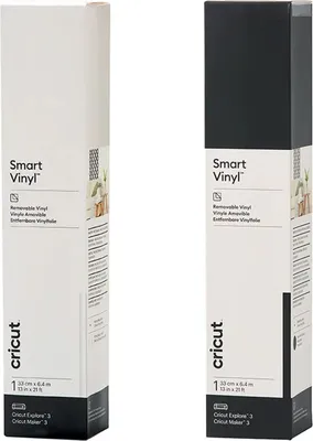 Produktbild von 2 Cricut entfernbares Vinylfolien 640 x 33 cm - schwarz, weiß