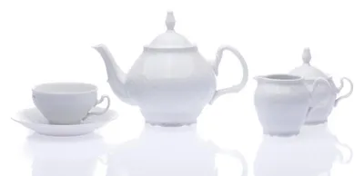 Produktbild von Thun 1794 Bernadotte, Teeservice, weiß, tschechisches Porzellan Thun 1794, 15 d.