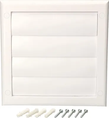 Obrázok produktu pre Vetracia mriežka KOTARBAU® s uzamykateľnými žalúziami Biela Ř 100 mm