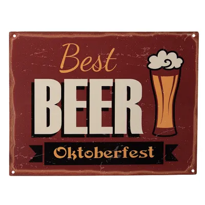 Produktbild von Clayre & Eef Textschild 33x25 cm Rot Eisen