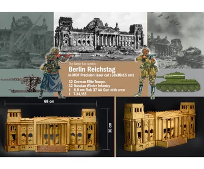 Zdjęcie produktu dla Zestaw modelarski diorama 6195 - Berlin 1945: Bitwa o Reichstag (1:72)