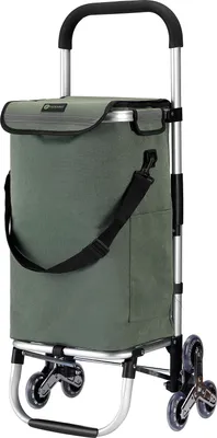 Produktbild von Packaway Einkaufswagen mit 6 Rädern für Treppen - 40L - Einkaufswagen - Trolleyfunktion - GRÜN