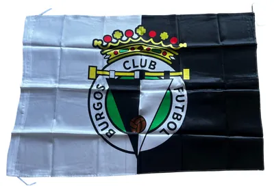 Flagge mit Wappen, 150 x 100 cm, schwarz-weiß