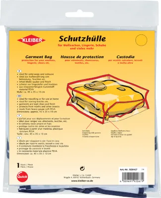 Zdjęcie produktu dla KLEIBER 92067 Pokrowiec na odzież ochronną KLEIBER, przezroczysty