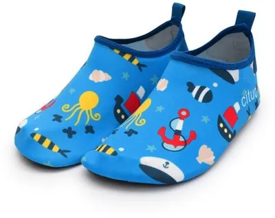 Produktbild von Kinderslipper für Mädchen und Jungen - schnelle trocknende Wasserslipper - für Schwimmbäder, Surfen, Sport und Yoga - weich und atmungsaktiv - Größe 26-27