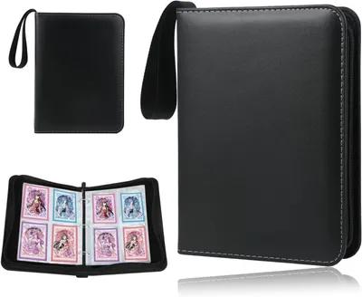 Immagine prodotto di Album per collezionare 400 carte, con 50 pagine, realizzato in ecopelle, ideale per carte da collezione
