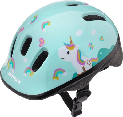Zdjęcie produktu dla Kask ochronny Meteor, kask dziecięcy, kask rowerowy, rolki, kask KS06 dziecięcy kask rowerowy, rozmiar S 48-52 cm kucyk