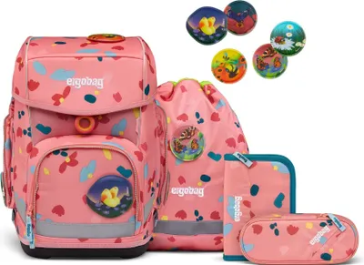 Produktbild von Ergobag Schulranzen-Set Cubo ZitronenfaltBär 5-teilig, ergonomisch, höhenverstellbar
