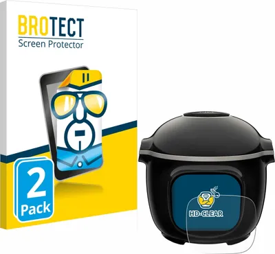 Produktbild von 2x Für Krups Cook4me Touch Wifi Schutzfolie BROTECT Displayschutz Display Schutz Folie Klar Transparent