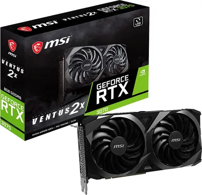 Produktbild von MSI RTX 3070 VENTUS 2X 8G OC LHR Grafikkarte NVIDIA GeForce RTX 3070 8 GB GDDR6