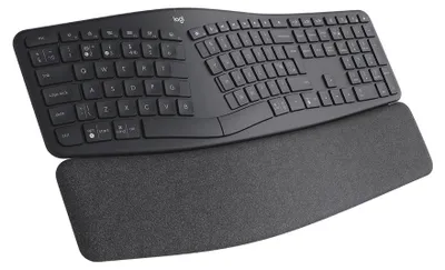 Immagine prodotto di Logitech Ergo K860 for Business - Dimensioni complete (100%) - RF Wireless + Bluetooth - Interruttore a chiave semi-meccanico - Grafite