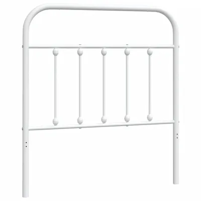 Produktbild von vidaXL Ersatz-Kopfteil Metall Weiß 80 cm