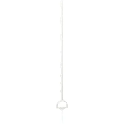Obrázek produktu pro Plastový sloupek se třmenovým stupínkem, bílý, 158 cm, 5 kusů