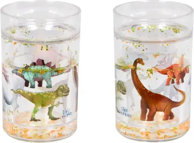Produktbild von CS Glitzerbecher Dinosaurier - Zahnputz Becher Dino Friends