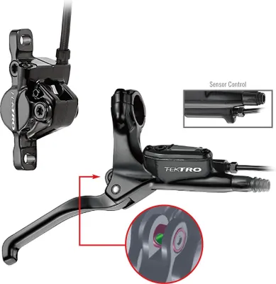 Produktbild von Tektro HD-E350 Scheibenbremsset Rechts 3-Finger Aluminium Schwarz