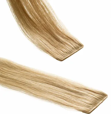 Produktbild von hair2heart Invisible Tape Extensions Echthaar Premium - 10 Tapes 40cm 9/31 lichtblond gold-asch
