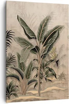 Produktbild von Bild auf Leinwand - Leinwandbild - Einteilig - Wald Blatt Baum - 70x100cm - Wand Bild - Wanddeko - Wandbilder - Leinwanddruck - Kunstdruck - Wanddekoration - Leinwand bilder - Wandbild - PA70x100-5101