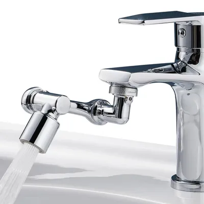 Immagine prodotto di Rubinetto orientabile a 1080 gradi, multifunzione, con 2 modalità di erogazione dell'acqua, in ottone, per bagno e cucina