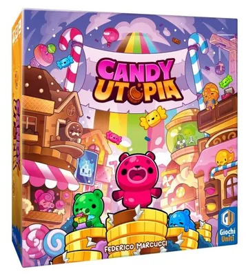 Imagen del producto de Candy Utopia (Edición italiana) – Juego de mesa – Giochi Uniti – 2-5 jugadores – 12+