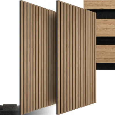 Produktbild von Akustikpaneele Sonic Wall Holzoptik - Eiche hell, 2er Set