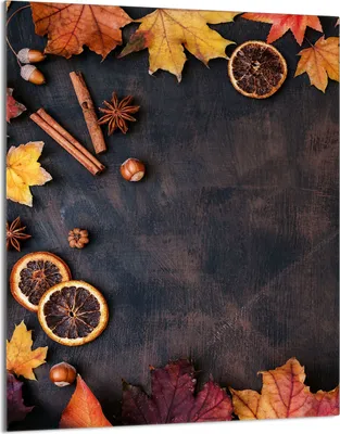 Produktbild von Herdabdeckplatte 40x52 Glaskeramikkochfeld Abdeckung Spritzschutz Glasplatte Deko Schneidebrett, Herbst Laub