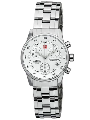 Produktbild von Swiss Military SM34013.02 Damenuhr Chronograph 31mm 5ATM