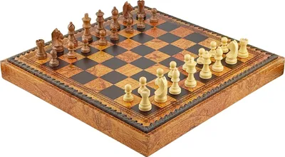 Productafbeelding van Italfama schaak- en damset 2-in-1 | Akaziahout | Globusdesign, 35 cm |  Italy