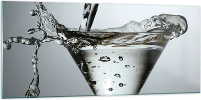 Produktbild von Bilder auf glas - Glas Wasser Mineralwasser Blasen - 120x50cm - Glasbilder - Wandbilder - Kunstdruck - zum Aufhängen bereit - Wanddekoration aus Glas - Glas Bilder - Wandbild auf Glas - GAB120x50-0388