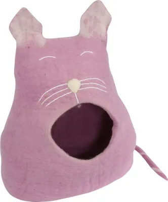Produktbild von Katzenhöhle - Schläfrige Katze - rosa - Katzenhaus - Katzenbett