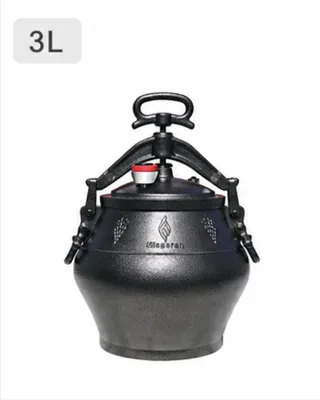 Image de Pot afghan, chaudron Kazan Misgaran Messi MAX, 3 L, noir, haut de gamme