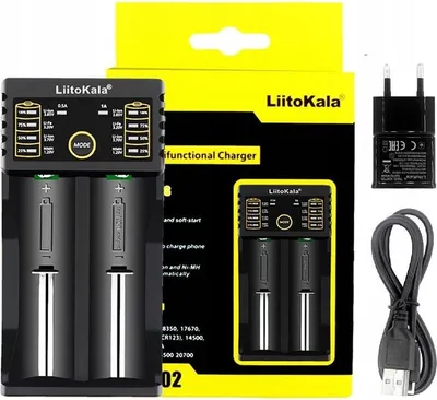 Obrázok produktu pre LiitoKala Lii-202 + U1 univerzálna nabíjačka pre nabíjateľné batérie typu AA a AAA