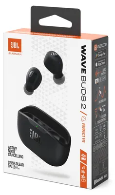 Zdjęcie produktu dla JBL Wave Buds 2, True Wireless Stereo (TWS), Połączenia/muzyka, 20 - 20000 Hz, Zestaw słuchawkowy, Czarny
