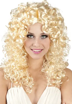 Produktbild von Perücke Norah blond – Lockige Damenperücke für Karneval, Fasching & 80er Partys