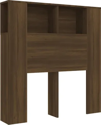 Obrázok produktu pre vidaXL Čelo postele s policami hnedý dubový vzhľad 100x18,5x102,5 cm