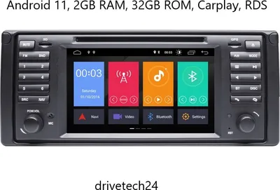 Produktbild von 7 zoll Android 13 Autoradio GPS Navi für BMW E53 X5/M5 2002-2007 Carplay