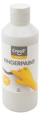 Produktbild von Creall Fingerfarbe, ohne Konservierungsstoffe, weiß – 250 ml