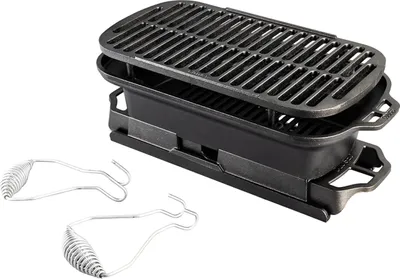 Image de GRILLFASS en fonte Gril de table Gril sur pied Charbon BBQ