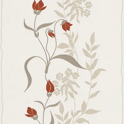 Produktbild von Profhome 958741-GU Blumen Tapete Floral matt creme rot beige 5,33 m2