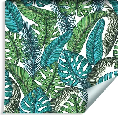 Produktbild von 10m VLIES TAPETE Rolle Grüne Monstera Dschungel Blätter NATUR XXL