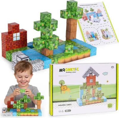 Immagine prodotto di Set di blocchi magnetici da costruzione, 88 pezzi per bambini dai 3 anni in su