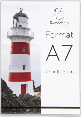Image de Exacompta 10x Lot de 10 porte-étiquettes A7 vertical Cristal 87058HD