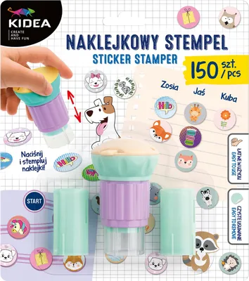 Produktbild von KIDEA Aufkleberstempel für Druck- und Stempelaufkleber